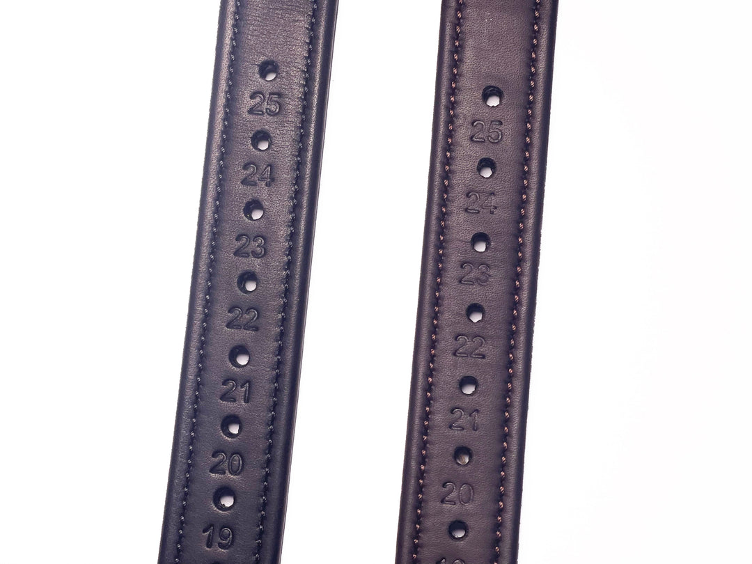 Precision calfskin stirrup leathers