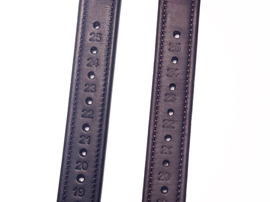 Precision calfskin stirrup leathers